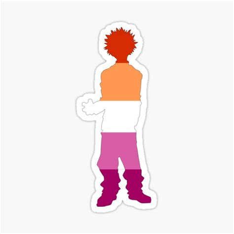 Katsuki Bakugou Pride Collection Lesbian Flag Edition Sticker For Sale By Drakken Blue