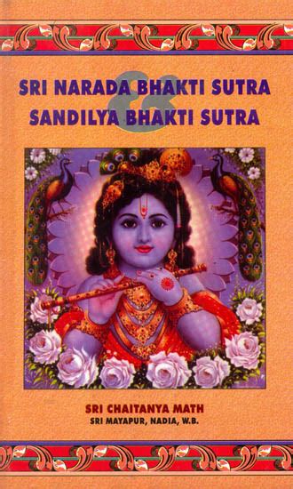 Sri Narada Bhakti Sutra Sandilya Bhakti Sutra Vaishnava Sanskrit