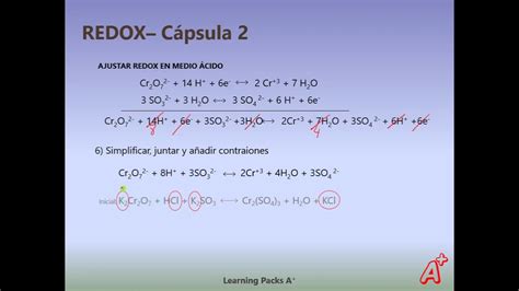 Ajustar Reacciones Redox En Medio Ácido Youtube