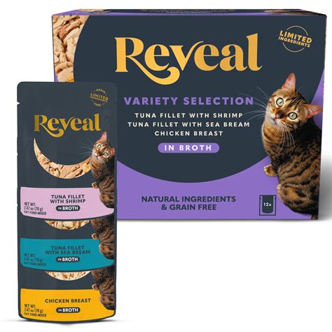 Reveal Limited Ingredient Natural Grain Free, Fish and Chicken Flavors