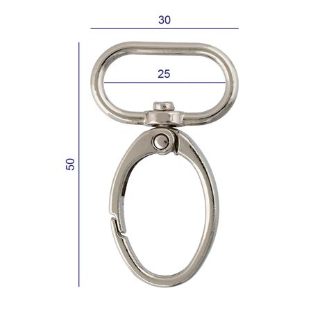 Фурнитура сумочная металл "Gamma" GH 118/25/10 Карабин 25 мм купить за ...