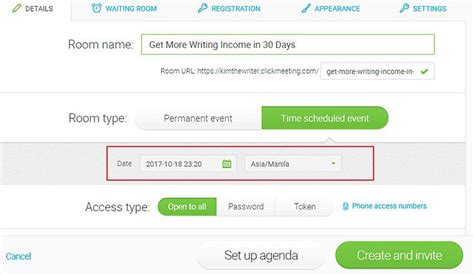 how to create zoom meeting with no fixed time