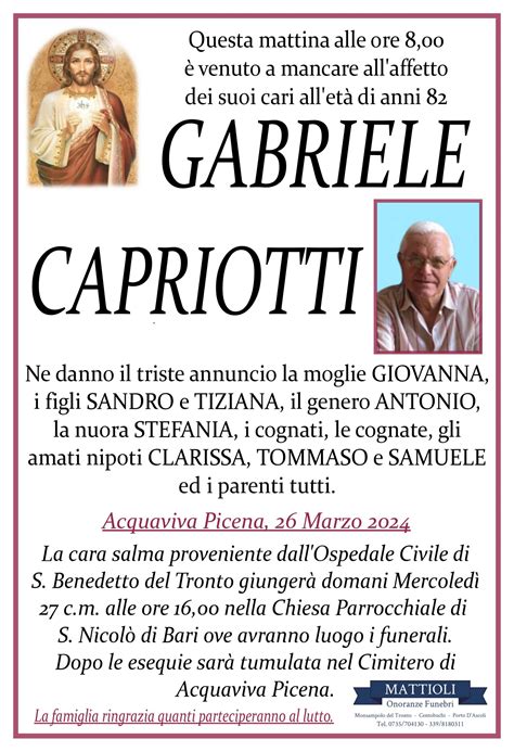 Gabriele Capriotti Riviera Oggi