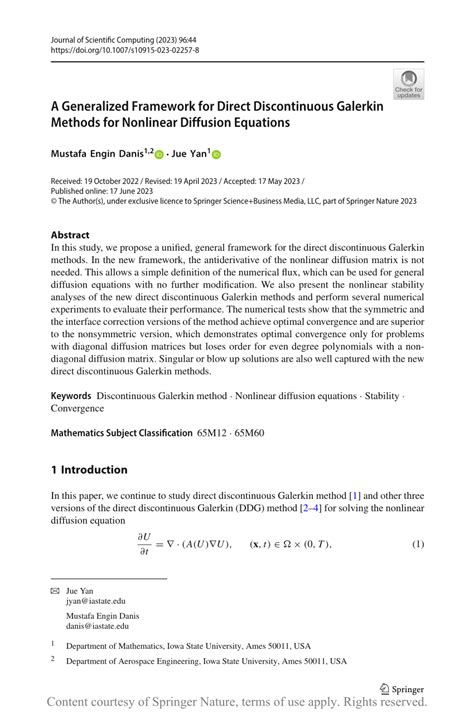 A Generalized Framework For Direct Discontinuous Galerkin Methods For