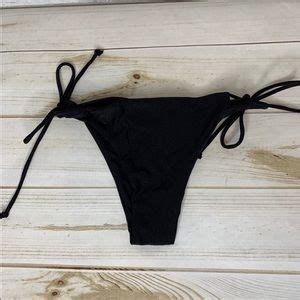 Mermaid Swimwear Swim Black Cheeky Piece String Bikini Poshmark