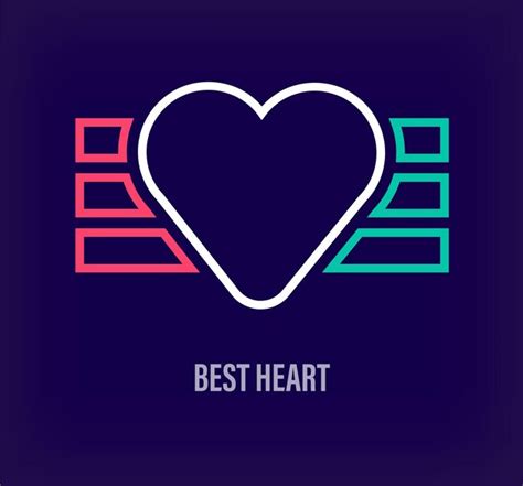 Premium Vector Creative Best Heart Logo Unique Color Transitions Unique Healthcare Institution