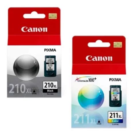 Kit Cartucho Canon Pg Xl Preto E Cl Xl Colorido Original