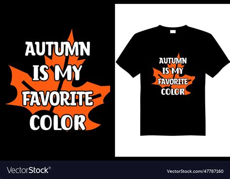 Fall Autumn T Shirt Design Royalty Free Vector Image