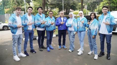 Deretan Artis Blue Squad PAN Yang Hadir Di Rakernas Projo