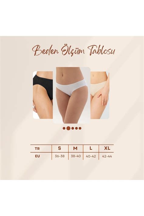 Selenti 3 lü Slip Külot Pamuklu Kadın Bikini Külot Rahat Kalıp Basic 3 lü Paket Slip Fiyatı