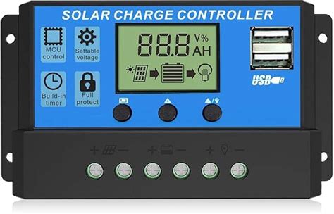 Eeekit 20a Solar Charge Controller 12v 24v Solar Panel Battery Intelligent