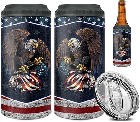 Amazon Winorax American Flag Can Cooler Tumbler 4 In 1 Eagles