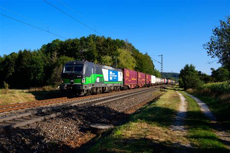 Ell Wlc Mit Einem Containerzug Bei Postbauer Heng Richtung