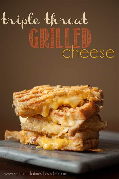 Triple Threat Grilled Cheese | Self Proclaimed Foodie