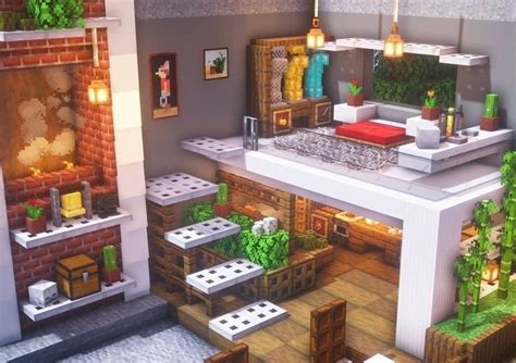 Minecraft House Interior Inspo Easy Minecraft Houses Minecraft Interior Design Minecraft Houses