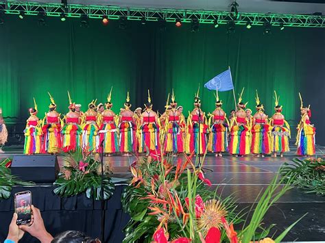 Micronesian - gathering together for a cultural dance in Pohnpei State