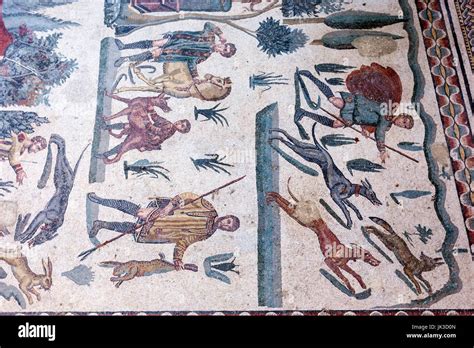 Grande Caccia Mosaico Mosaici Romani Nella Villa Romana O Il Palazzo