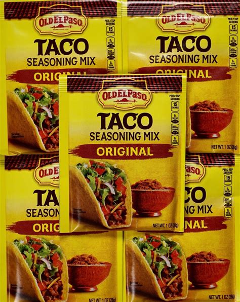 Old El Paso Taco Seasoning Mix Original Spice Packages 1 Ounce EBay