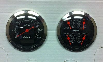 3 3 8 BLACK PROGRAMMABLE QUAD STREET ROD GAUGES HOT ROD UNIVERSAL EBay