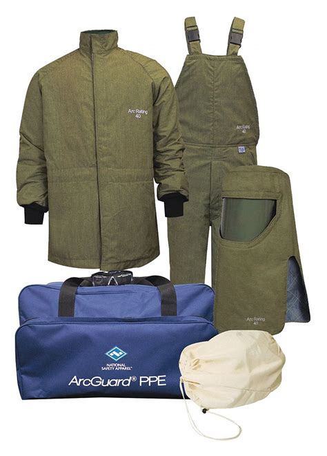 National Safety Apparel Xl Cal Sq Cm Atpv Arc Flash Clothing Kit