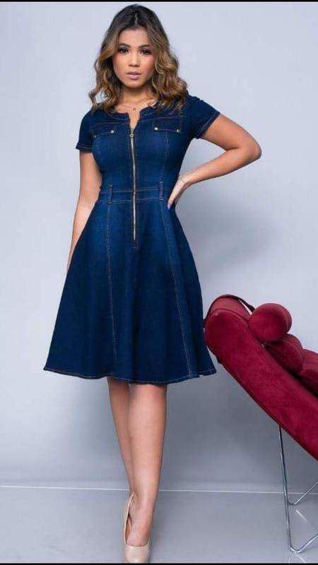 Lycra Denim Dress Ideias Fashion Fashion Dresses Formal Womens