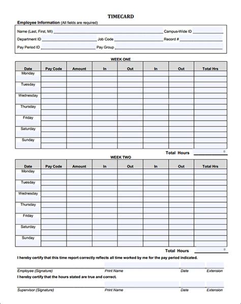 Free 16 Time Card Calculator Templates In Pdf Ms Word Excel
