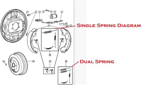 dodge drum brake diagram