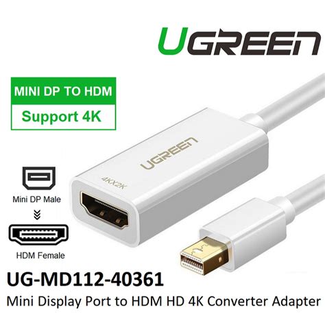 Ugreen UG MD112 40361 MINI DP TO 4K HDMI CONVERTER Ugreen Mini DP To