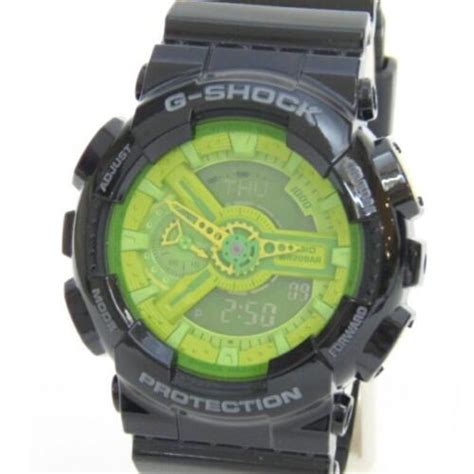 Casio Watch G Shock Ga 110b 1a3jf Apple Green Edition Used 53924 Ebay