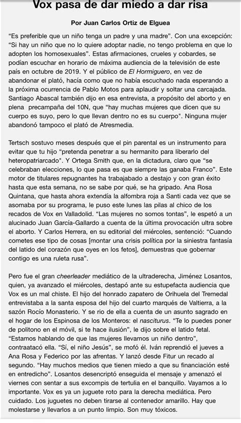 Marta Monforte On Twitter Vox Es Ya Un Juguete Roto Para La Derecha