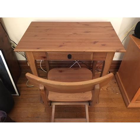 wood desk chair