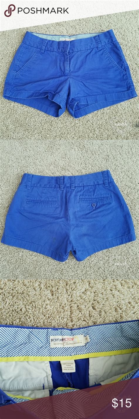 J Crew Blue Chinos Royal Or Cobalt Blue Chino Shorts From J Crew 2