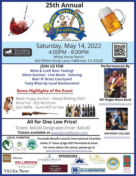 25th Annual Wine, Brews & Blues Festival - Fallbrook Chamber of Commerce