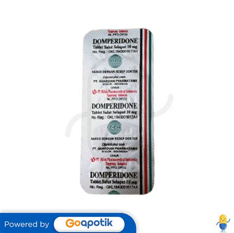 DOMPERIDONE NULAB 10 MG TABLET Kegunaan Efek Samping Dosis Dan