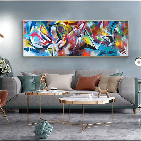 Colorful Abstract Painting Printed on Canvas • CanvasPaintArt