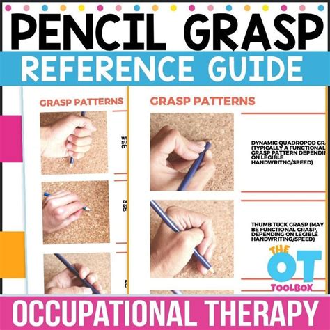 pencil grasp reference guide etsy