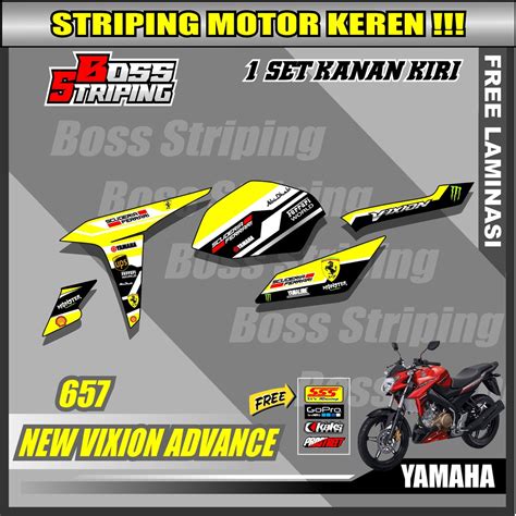 Jual Striping Sticker List Variasi Vixion Nva New Vixion Advance Semi