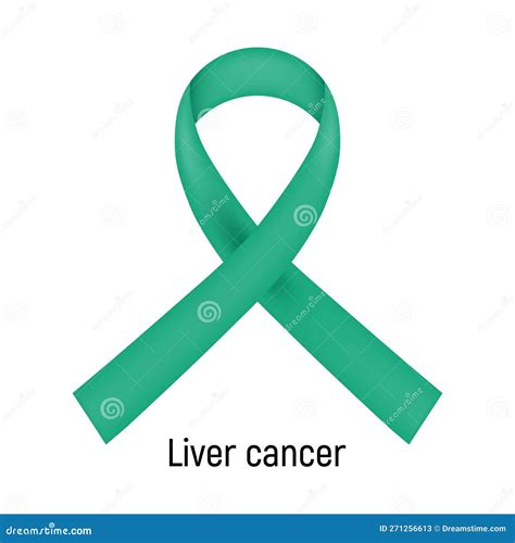 Cancer Ribbon. Liver Cancer Stock Illustration - Illustration of ...