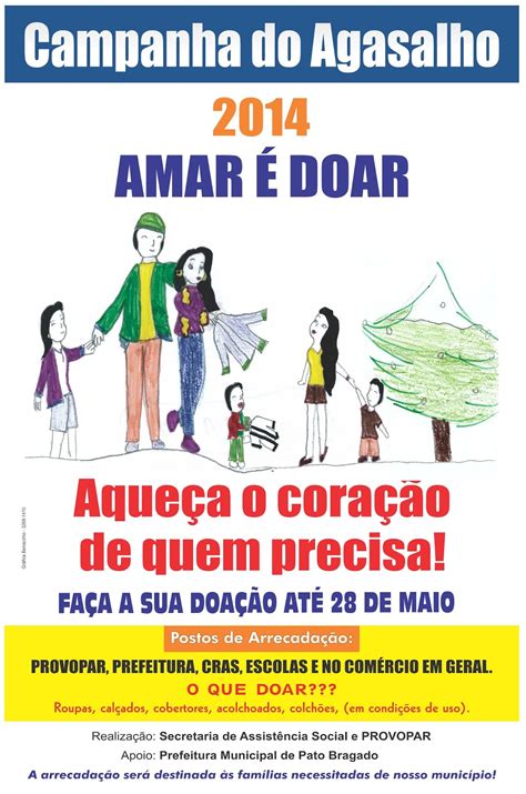 ARTE FINALISTA CAMPANHA DO AGASALHO Pato Bragado