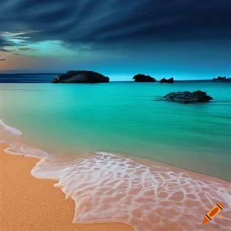 Sandy Beach With Turquoise Water