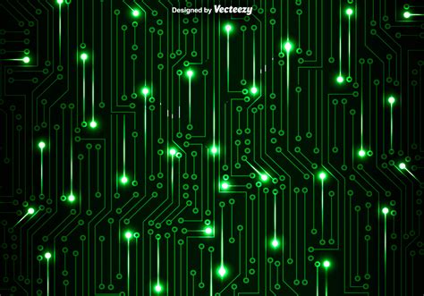 Green Circuit Board Vector Background 116998 Vector Art at Vecteezy