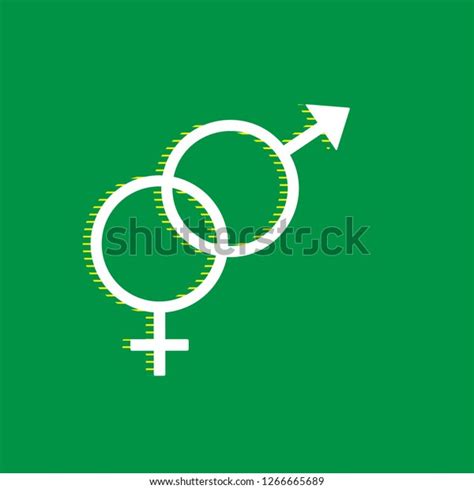 Sex Symbol Sign Vector White Flat Stock Vector Royalty Free 1266665689 Shutterstock
