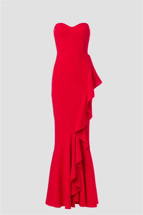 Red Paris Gown By Dress The Population Rent The Runway