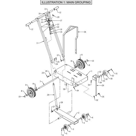 Edco SK14 11H Concrete Saw 45600D Parts | ConcreteToolParts.com