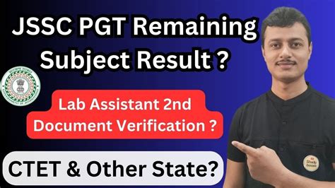 Jssc Pgt Remaining Subject Result Lab Assistant Nd Document