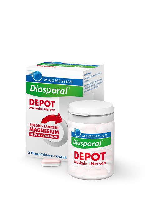 Magnesium Diasporal DEPOT Muskeln Nerven 2 Phasen Tabletten 30Stück