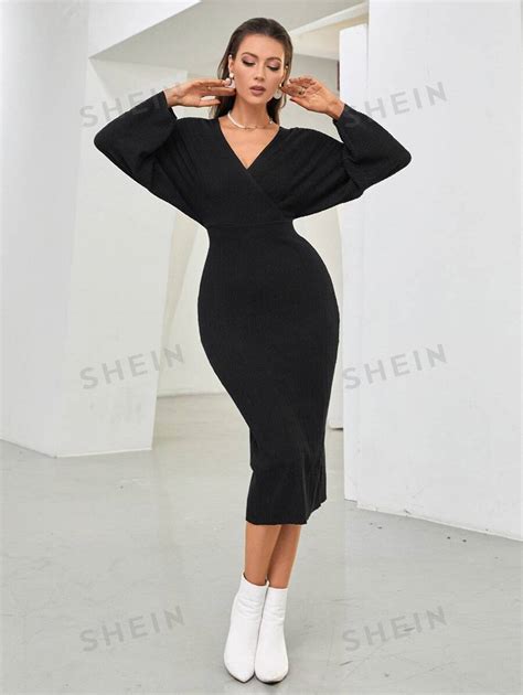 Shein Modely Robe Pull Unicolore D Coupe Mode En Ligne Shein France