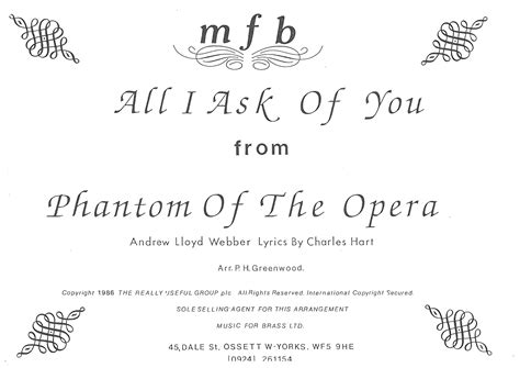 Phantom Of The Opera All I Ask Of You 11