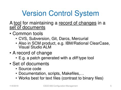 Ppt Csce 606 Configuration Management Powerpoint Presentation Free