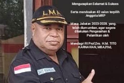 Lembaga Masyarakat Adat Biak Minta Percepat Pelantikan 42 Anggota Mrp